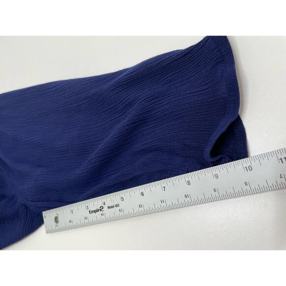 Cathy Daniels Embroidered High Low Tunic Blouse Navy Blue Women's Plus Size 2X - Picture 10 of 10